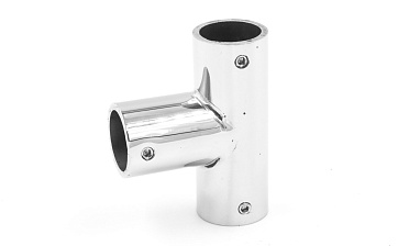 Соединитель-тройник для трубы 19 мм, нержавеющая сталь AISI 304, полированная t902 PSS купить в Перми