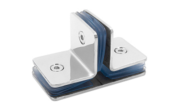 Коннектор для душевой кабины на 3 стекла латунь-хром t727 PC купить в Перми