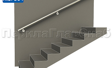 Готовый пристенный поручень с тремя держателями, длина 2300 мм (AISI 304) k730-23 купить в Перми