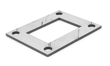 Фланец прямоугольный нержавеющий 100х80 (под трубу 40x60) Ф-0533 купить в Перми Фланец прямоугольный нержавеющий 100х80 (под трубу 40x60) Ф-0533 купить в Перми