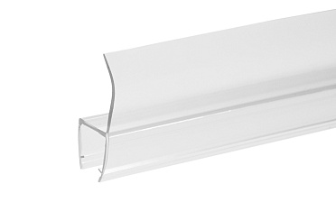 Уплотнитель для стекла 8 мм, стекло-стекло 2200 мм, прозрачный t204-2 купить в Перми