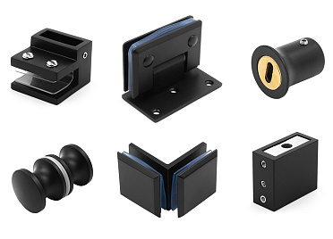 Черная фурнитура для душевых кабин купить в Перми