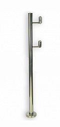 Стойка для пандуса: под 2 поручня Ø38,1 мм для инвалидов, полированная, высота 900 мм  (AISI 304) k750 купить в Перми