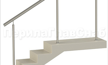 Нержавеющие ограждения без ригелей для крыльца купить в Перми