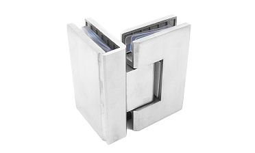 Петля для душевой кабины стекло-стекло 90° 90х55 мм шлифованная  t304 SSS купить в Перми