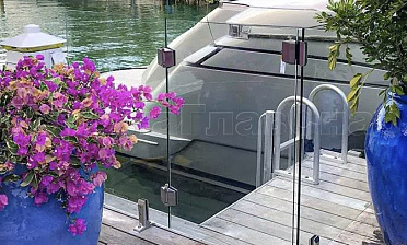 Стекло на креплениях: одностворчатые калитки стекло-стекло купить в Перми