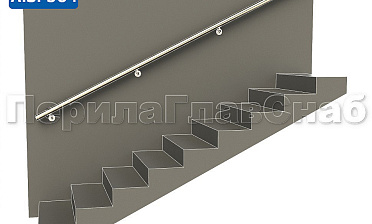 Готовый пристенный поручень с 4 держателями, длина 3300 мм (AISI 304) k730-33 купить в Перми Готовый пристенный поручень с 4 держателями, длина 3300 мм (AISI 304) k730-33 купить в Перми