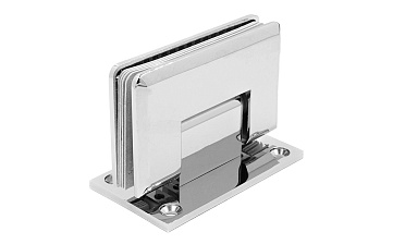 Петля для душевой кабины стена-стекло 90° 90х55 мм цинк, полированная t301 PZn купить в Перми