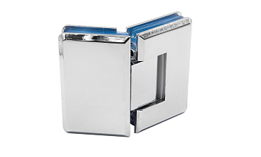 Петля для душевой кабины стекло-стекло 135° 90х55 мм цинк, полированная t302 PZn купить в Перми