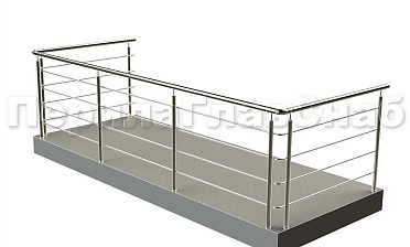 Балконные ограждения с ригельным заполнением купить в Перми