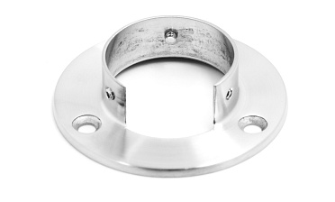 Фланец настенный, для Ø48.3мм, под 3 самореза 4.8мм, литой, шлифованный, AISI304 Фk238-2 купить в Перми Фланец настенный, для Ø48.3мм, под 3 самореза 4.8мм, литой, шлифованный, AISI304 Фk238-2 купить в Перми