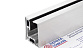 Комплект зажимного профиля для стекла 8-12 мм, неанодированный, L=3000 мм т40-4 AL