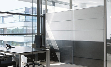 Стеклянные перегородки - вариант 7 купить в Перми