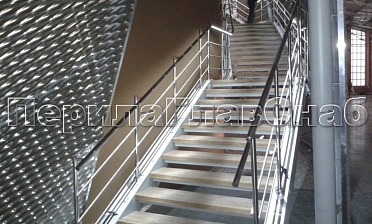 Нержавеющие перила и ограждения с подсветкой купить в Перми
