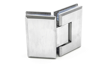 Петля для душевой стекло-стекло 90х55 мм, 135°, нержавеющая сталь AISI 304, шлифованная t302 SSS купить в Перми