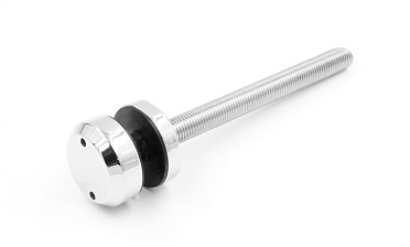 Комплект торцевого крепления несущего стекла, шпилька AISI316, гайка-шайба Ø50х10х18 мм с внутренней резьбой М16, полированный k277-2 купить в Перми