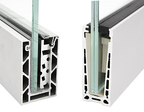 Алюминиевый профиль для стекла зажимной купить в Перми