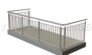 Балконные ограждения с вертикальным заполнением в Перми. Готовые проекты ПерилаГлавСнаб Балконные ограждения с вертикальным заполнением в Перми. Готовые проекты ПерилаГлавСнаб