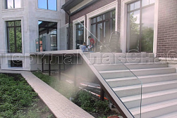 Стеклянные ограждения для улицы в Перми. Готовые проекты ПерилаГлавСнаб - фото 8