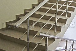 Ограждения из нержавеющей стали с тремя ригелями в Перми. Готовые проекты ПерилаГлавСнаб - фото 16