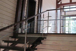 Перила и ограждения из нержавейки и дерева в Перми. Готовые проекты ПерилаГлавСнаб - фото 10