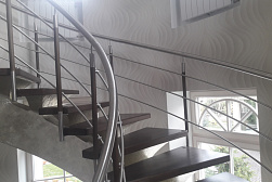 Перила и ограждения из нержавейки и дерева в Перми. Готовые проекты ПерилаГлавСнаб - фото 1