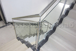 Стеклянные перила для колодезных лестниц в Перми. Готовые проекты ПерилаГлавСнаб - фото 13 Стеклянные перила для колодезных лестниц в Перми. Готовые проекты ПерилаГлавСнаб - фото 13
