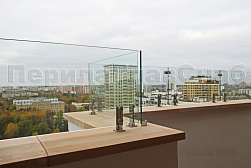 Стеклянные перила для балконов в Перми. Готовые проекты ПерилаГлавСнаб - фото 27