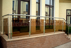 Ограждения из нержавейки со стеклом в Перми. Готовые проекты ПерилаГлавСнаб - фото 9 Ограждения из нержавейки со стеклом в Перми. Готовые проекты ПерилаГлавСнаб - фото 9