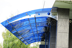 Козырьки и навесы на металлокаркасе в Перми. Готовые проекты ПерилаГлавСнаб - фото 30