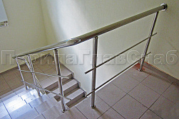 Перила и ограждения из нержавеющей стали с двумя ригелями в Перми. Готовые проекты ПерилаГлавСнаб - фото 14