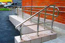 Поручни для инвалидов из нержавеющей стали в Перми. Готовые проекты ПерилаГлавСнаб - фото 16