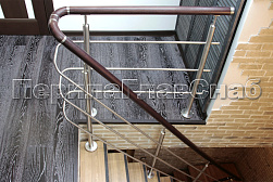 Перила и ограждения из нержавейки и дерева в Перми. Готовые проекты ПерилаГлавСнаб - фото 3