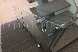 Стеклянные перила для лестниц в Перми. Готовые проекты ПерилаГлавСнаб - фото 17