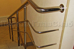 Перила и ограждения из нержавеющей стали с двумя ригелями в Перми. Готовые проекты ПерилаГлавСнаб - фото 12