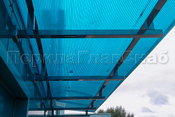 Консольные козырьки и навесы в Перми. Готовые проекты ПерилаГлавСнаб - фото 5