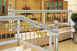 Латунные перила под золото в Перми. Готовые проекты ПерилаГлавСнаб - фото 18