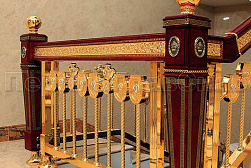 Латунные перила под золото в Перми. Готовые проекты ПерилаГлавСнаб - фото 4