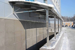 Козырьки и навесы на металлокаркасе в Перми. Готовые проекты ПерилаГлавСнаб - фото 21