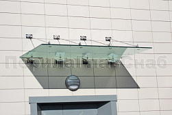 Стеклянные козырьки на вантах в Перми. Готовые проекты ПерилаГлавСнаб - фото 29