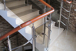 Перила и ограждения из нержавейки и дерева в Перми. Готовые проекты ПерилаГлавСнаб - фото 28