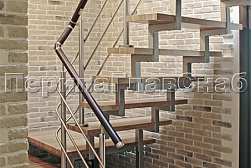 Перила и ограждения из нержавейки и дерева в Перми. Готовые проекты ПерилаГлавСнаб - фото 2