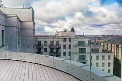 Цельностеклянные ограждения на несущем стекле в Перми. Готовые проекты ПерилаГлавСнаб - фото 12