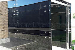 Козырьки и навесы на металлокаркасе в Перми. Готовые проекты ПерилаГлавСнаб - фото 11