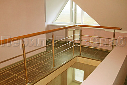 Ограждения из нержавеющей стали с тремя ригелями в Перми. Готовые проекты ПерилаГлавСнаб - фото 13