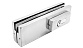 Замок для стеклянной двери центральный с прямоугольным ригелем, шлифованный, вырез 13 t152 SSS