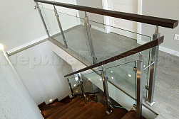 Перила и ограждения из нержавейки и дерева в Перми. Готовые проекты ПерилаГлавСнаб - фото 16