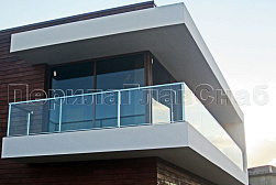 Стеклянные перила для балконов в Перми. Готовые проекты ПерилаГлавСнаб - фото 29