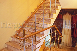 Ограждения из нержавеющей стали с тремя ригелями в Перми. Готовые проекты ПерилаГлавСнаб - фото 12