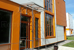 Козырьки и навесы на металлокаркасе в Перми. Готовые проекты ПерилаГлавСнаб - фото 13